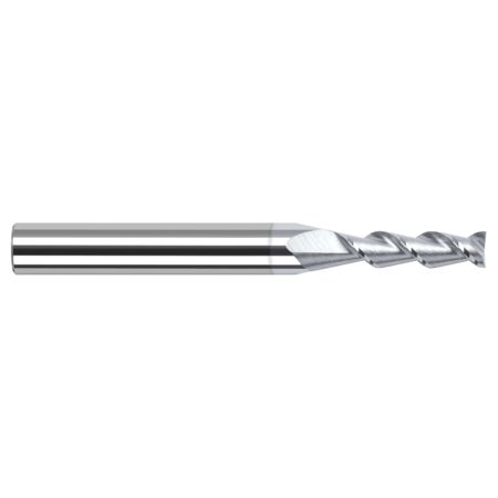 HARVEY TOOL High Helix End Mill for Aluminum Alloys - Square, 0.2500" (1/4), Number of Flutes: 2 932116-C8